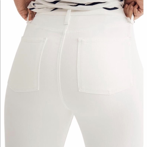 Madewell • NWT 9” High Rise White Skinny Jeans - Picture 2 of 3